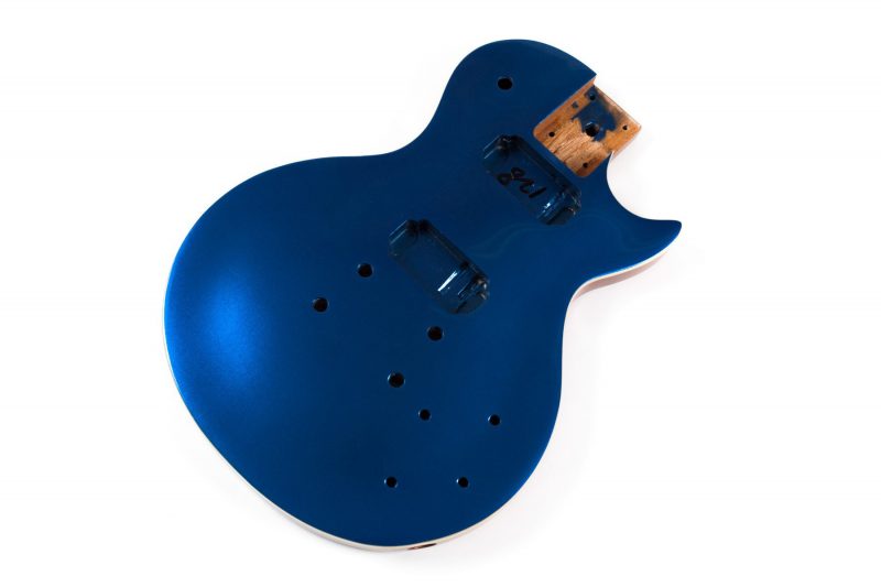 CUERPO LES PAUL DE CAOBA AZUL METALIZADO