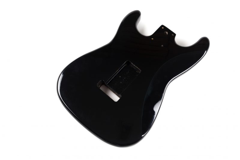 PURPLE SUNBURST ASH WITH FLAMED MAPLE TOP STRATOCASTER GUITAR BODY