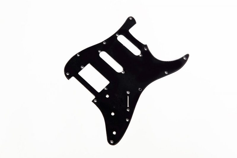 MATT BLACK 1PLY STRATOCASTER PICKGUARD HSS