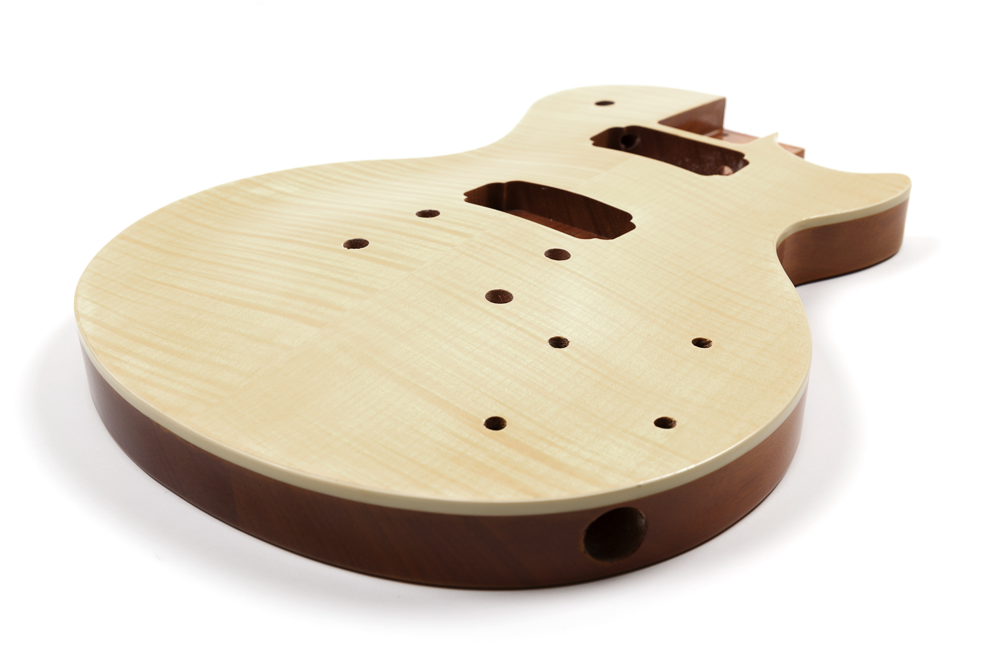 LP Electric Guitar Body Unfinished Mahogany One Piece Wood Made Set In ...