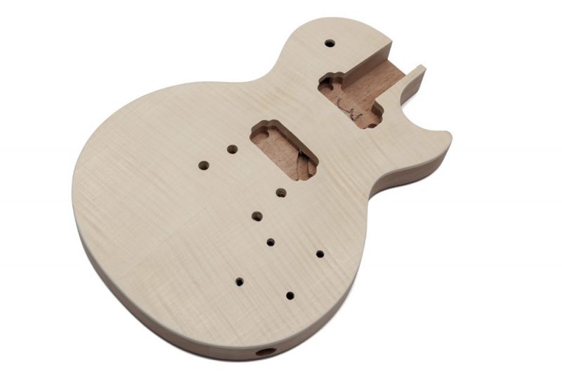MAHOGANY WITH FLAMED MAPLE TOP LES PAUL GUITAR BODY