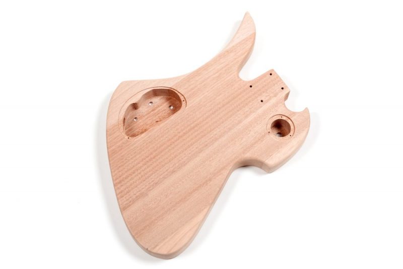 MAHOGANY MOCKINGBIRD GUITAR BODY