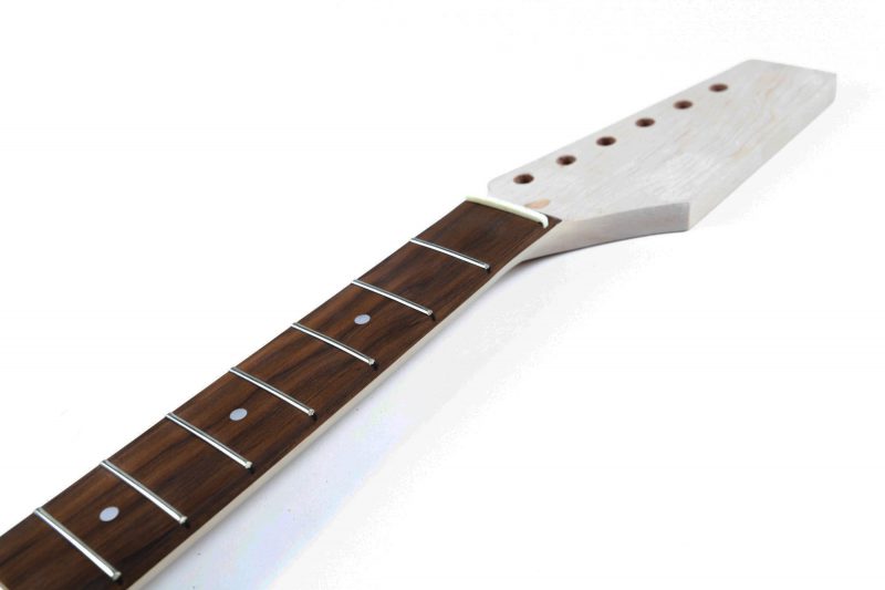 MASTIL TELECASTER DE ARCE Y BLACKWOOD TEK 22 TRASTES CEJILLA HUESO Y LÍNEA TRASERA