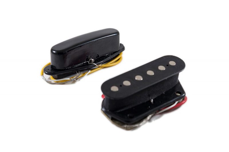 SET DE PASTILLAS TELECASTER SINGLE COIL NEGRAS