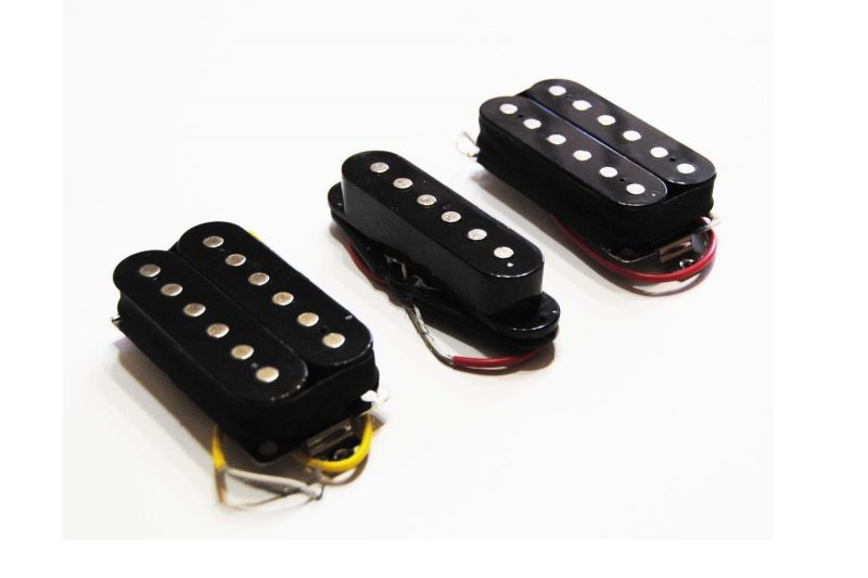 PASTILLAS HUMBUCKER Y SINGLE COIL HSH NEGRAS ESTANDAR