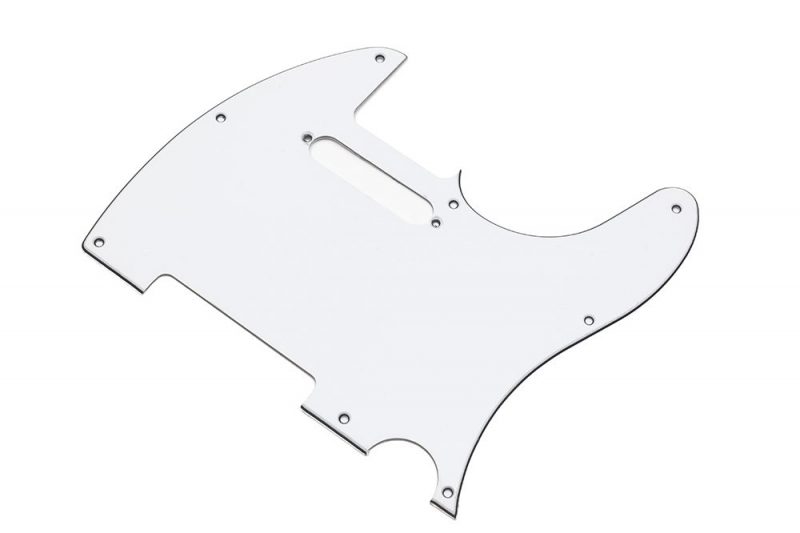 WHITE 3PLY TELECASTER PICKGUARD