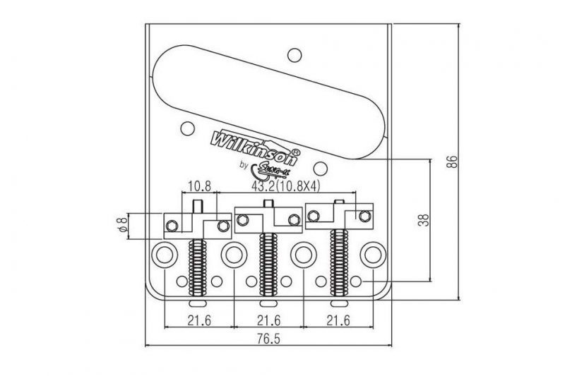 CHROME WILKINSON WTB TELECASTER BRIDGE