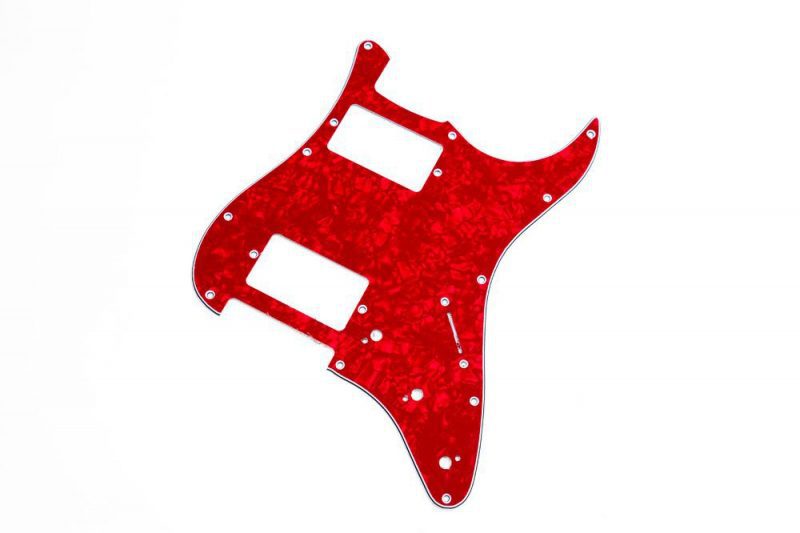 RED PEARL STRATOCASTER PICKGUARD HH