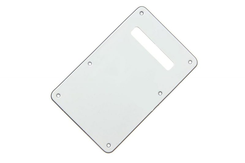 WHITE 3PLY BACK PLATE TREMOLO COVER