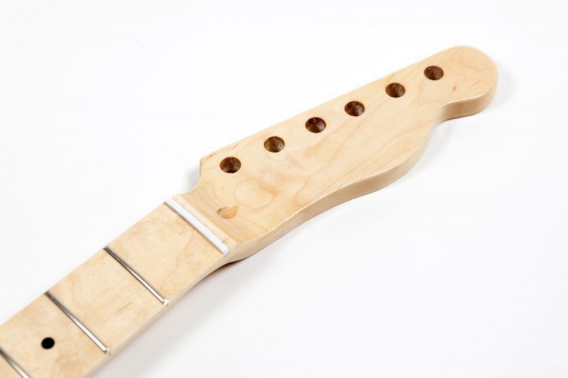 MASTIL TELECASTER DE ARCE 22 TRASTES CEJILLA HUESO Y LÍNEA TRASERA CLEAR GLOSS
