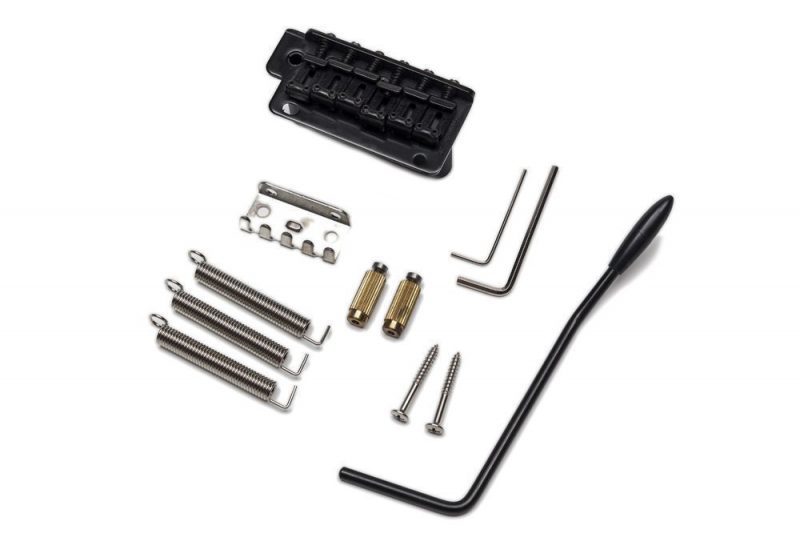 BLACK WV2 STRATOCASTER TREMOLO BRIDGE