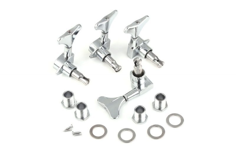 CHROME MHB 02 BASS FISHTAIL MACHINE HEADS