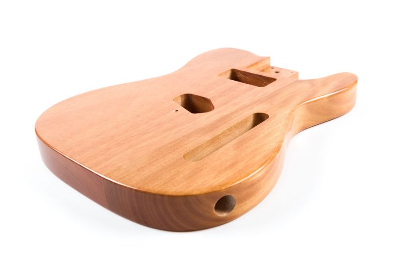 NATURAL FINISH MAHOGANY TELECASTER GUITAR BODY