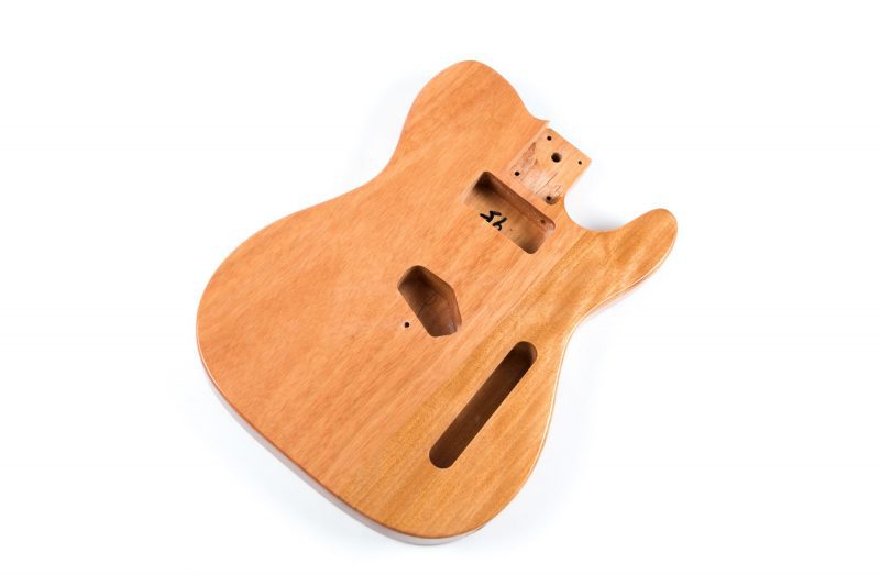 NATURAL FINISH MAHOGANY TELECASTER GUITAR BODY