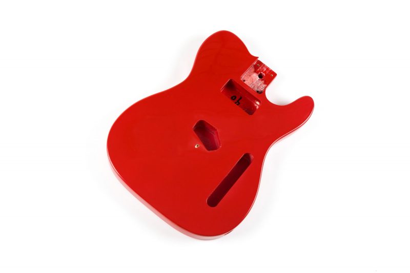 RED BASSWOOD TELECASTER GUITAR BODY