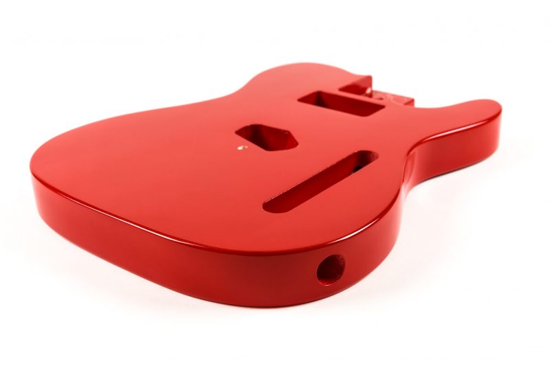 RED BASSWOOD TELECASTER GUITAR BODY
