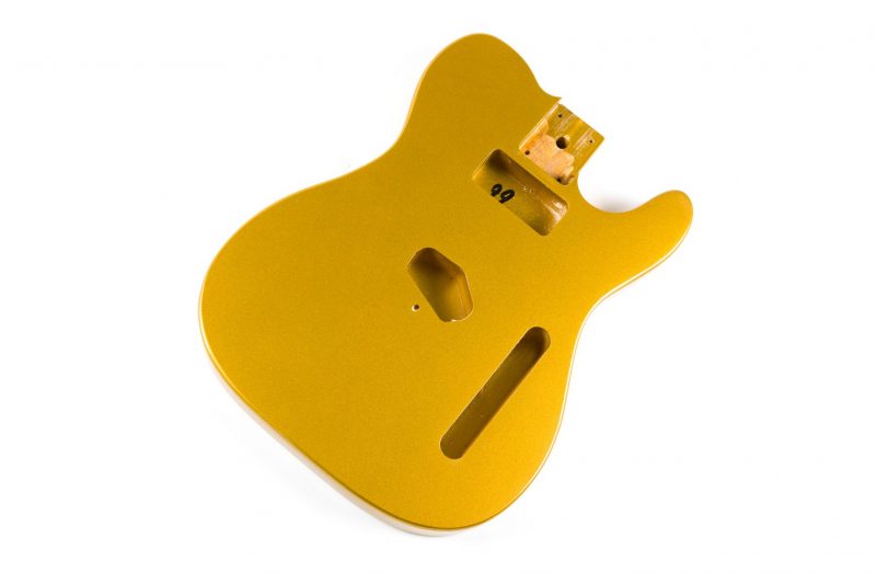 GOLD BASSWOOD TELECASTER GUITAR BODY