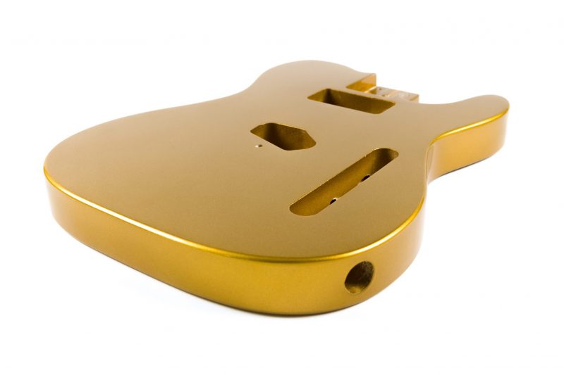 GOLD BASSWOOD TELECASTER GUITAR BODY
