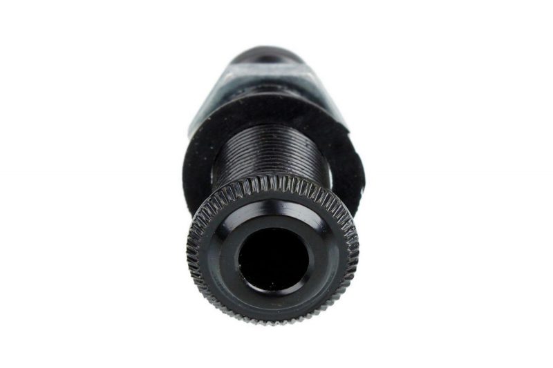 CONECTOR JACK HEMBRA ESTEREO CILINDRICO NEGRO