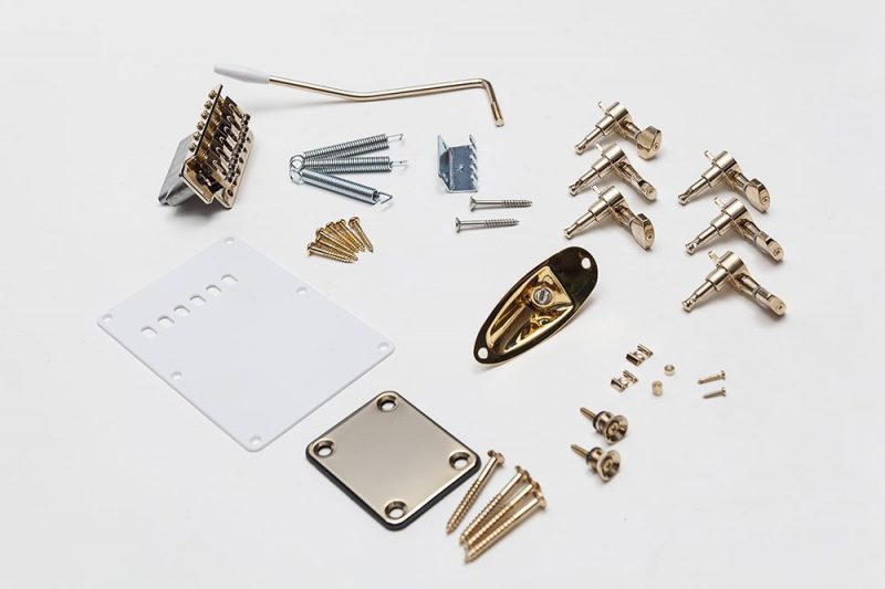 ASH WITH FLAMED MAPLE STRATOCASTER ELECTRIC GUITAR DIY KIT