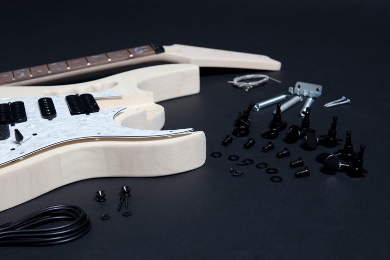 BASSWOOD WITH FLAMED MAPLE  JEM ELECTRIC GUITAR DIY KIT