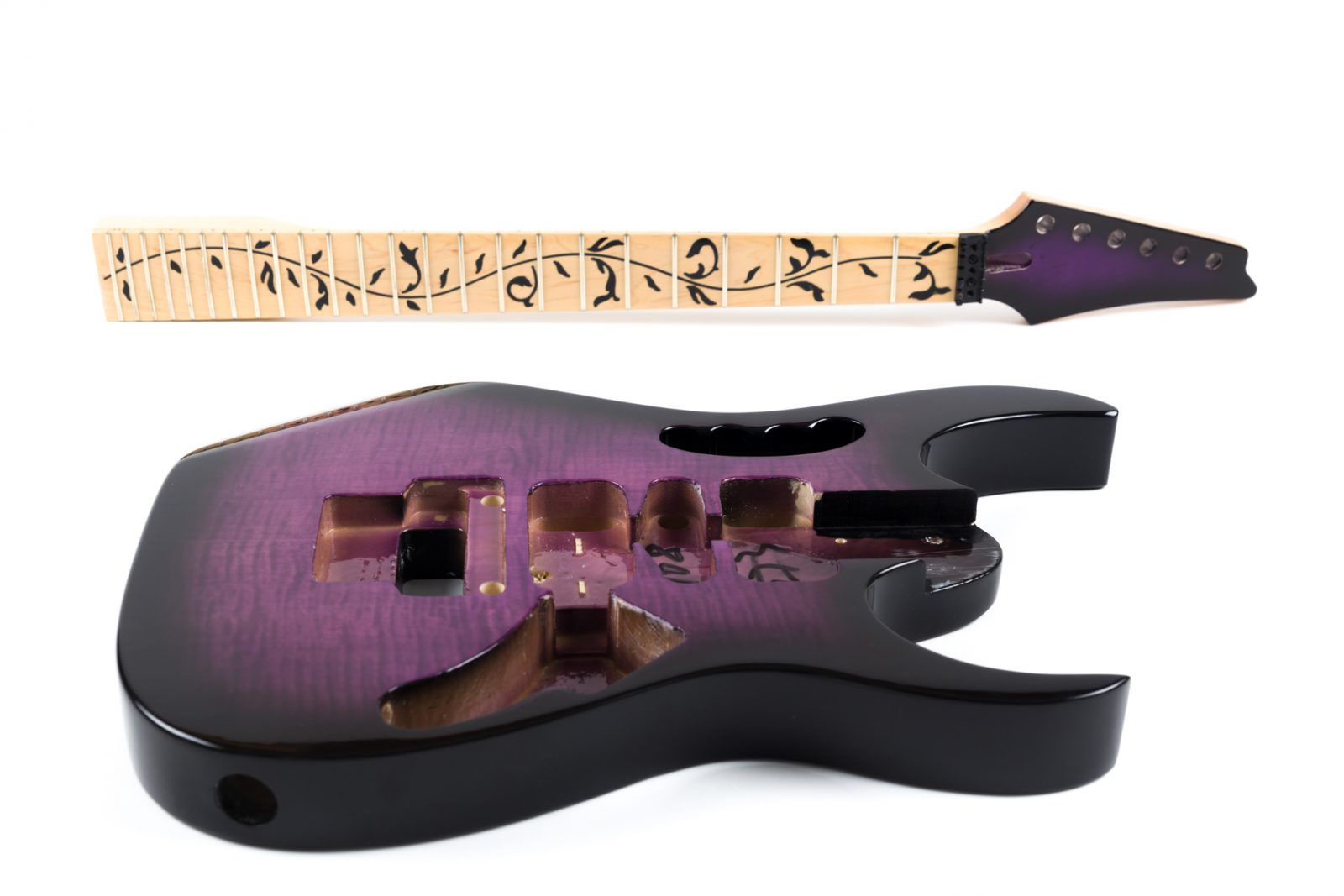 PURPLE BASSWOOD JEM ELECTRIC GUITAR DIY KIT Clandestine Guitars