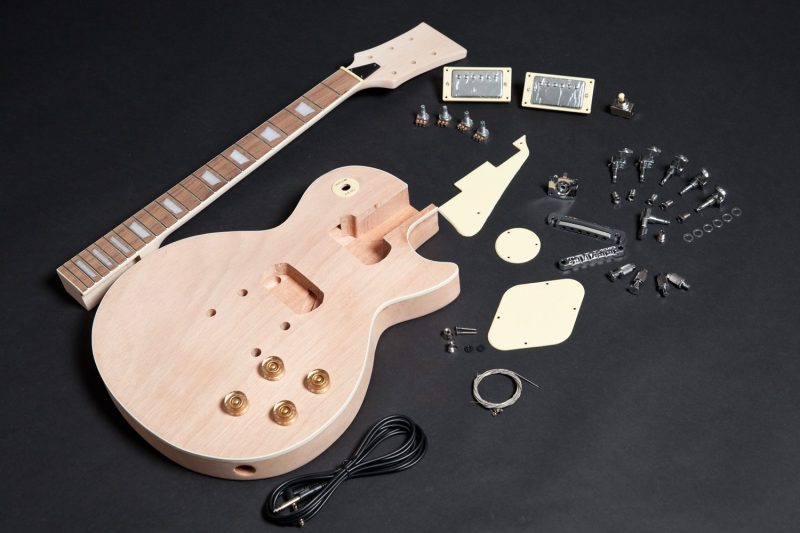 KIT DIY GUITARRA ELECTRICA LES PAUL DE CAOBA