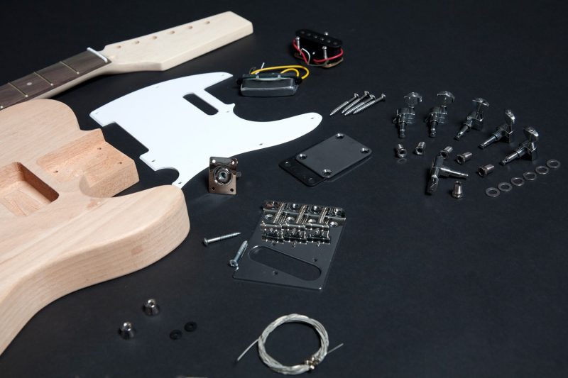 KIT DIY GUITARRA ELECTRICA TELECASTER DE CAOBA