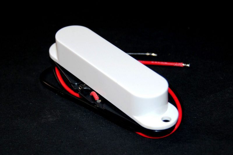WHITE ARTEC COVERED SINGLE COIL PICKUPS