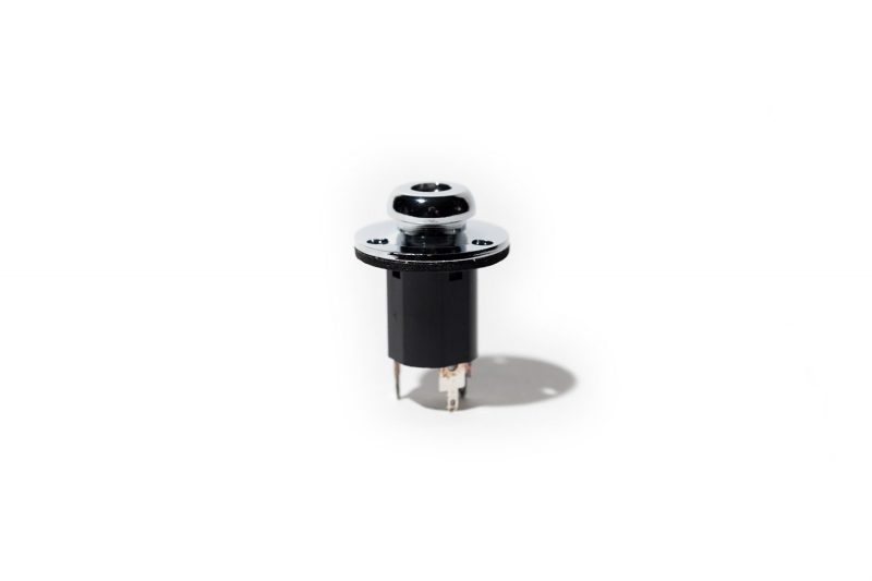 CONECTOR JACK HEMBRA ESTEREO CIRCULAR CROMADO