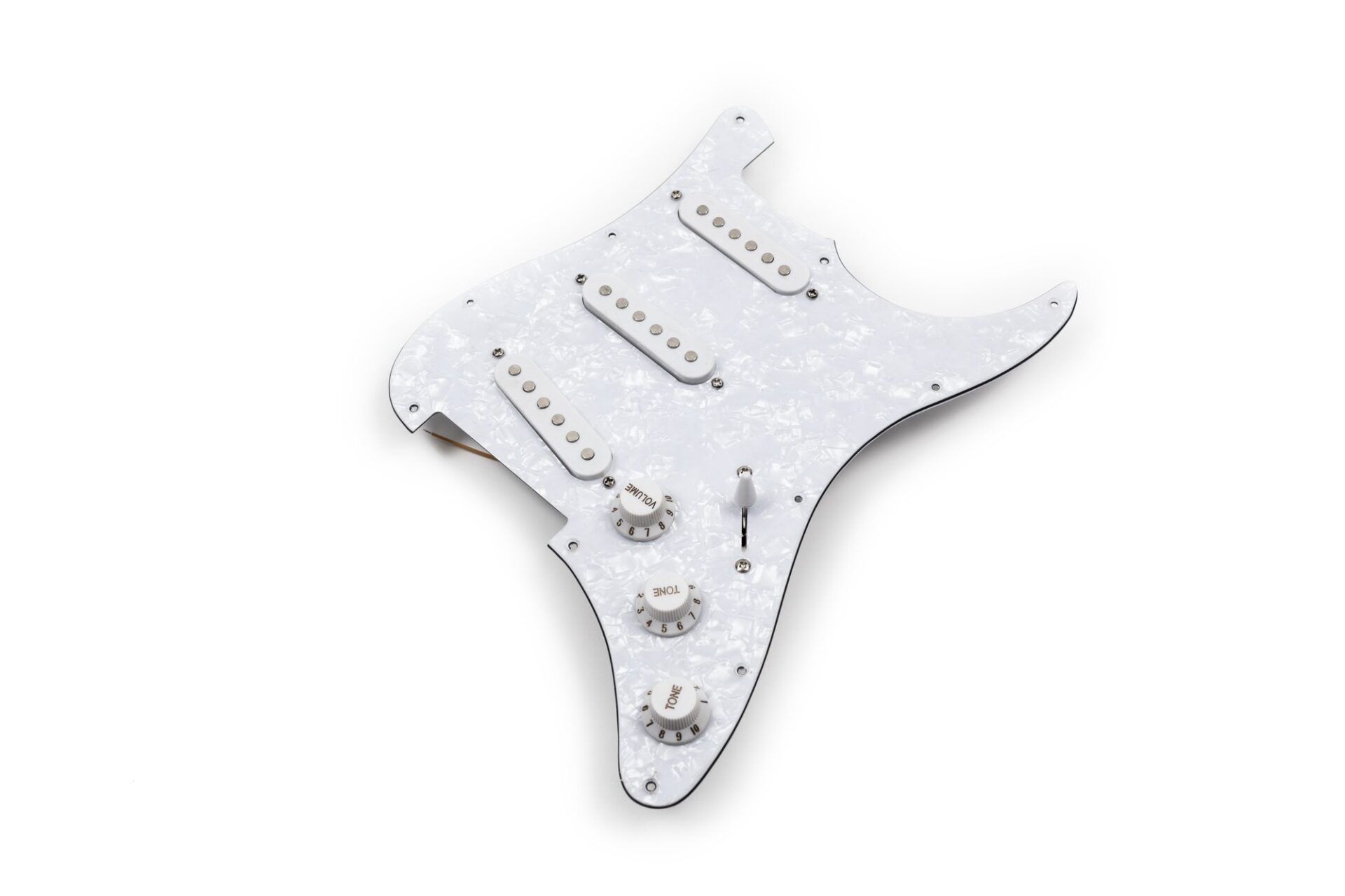 Fender '62 Stratocaster 4-Ply 11-Hole Pickguard - White Pearl Replacement