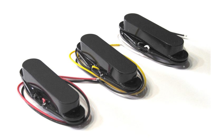 BLACK  ARTEC COVERED SINGLE COIL PICKUPS