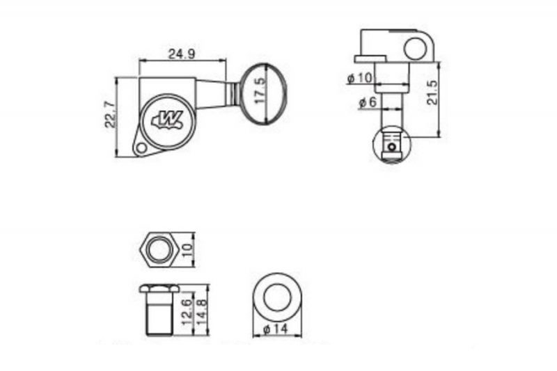 NICKEL WJN05 WILKINSON MACHINE HEADS
