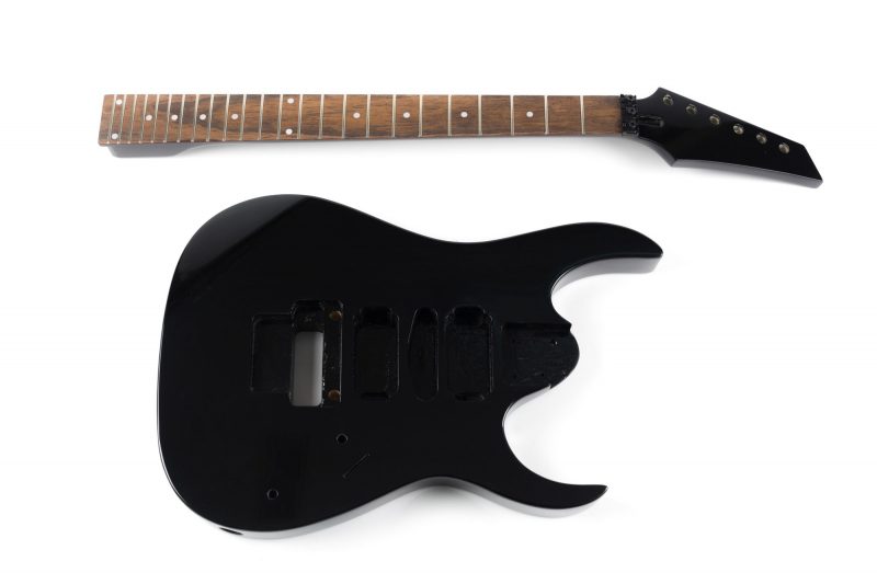 KIT DIY GUITARRA ELECTRICA JS DE TILO NEGRO