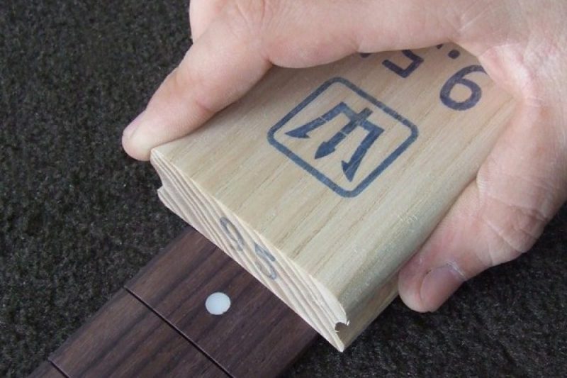 WOOD SANDING RADIUS BLOCKS FOR FINGERBOARD/FRETBOARD 100MM
