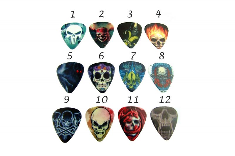 SKULL GUITAR PICKS
