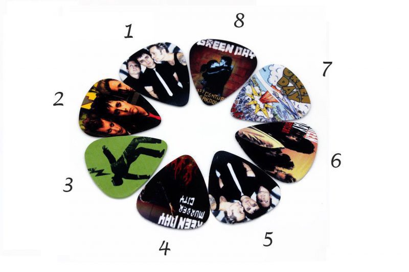 GREEN DAY GUITAR PICKS