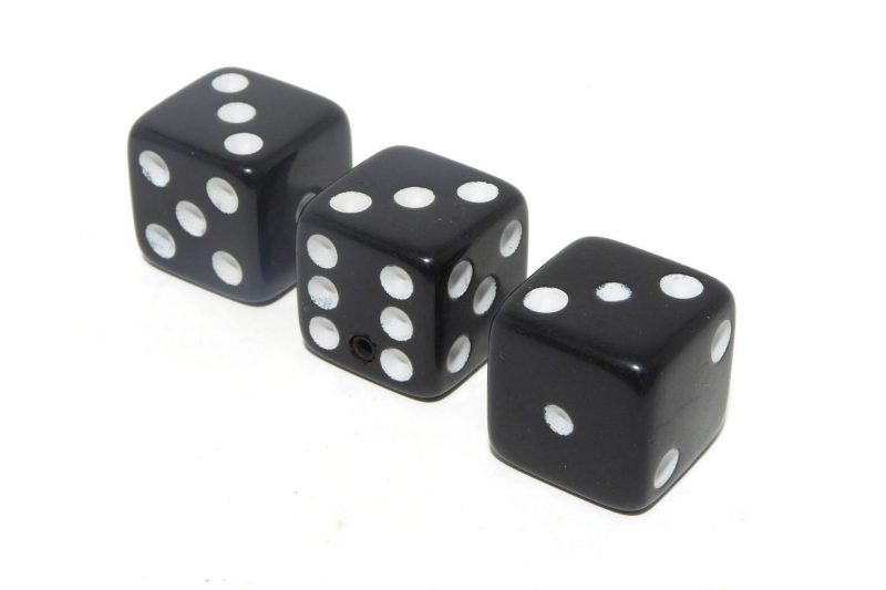 BOTONES DADOS NEGROS