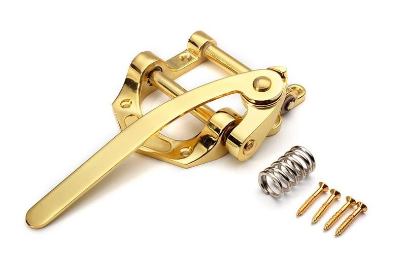 PUENTE TREMOLO VIBRATO ESTILO BIGSBY DORADO
