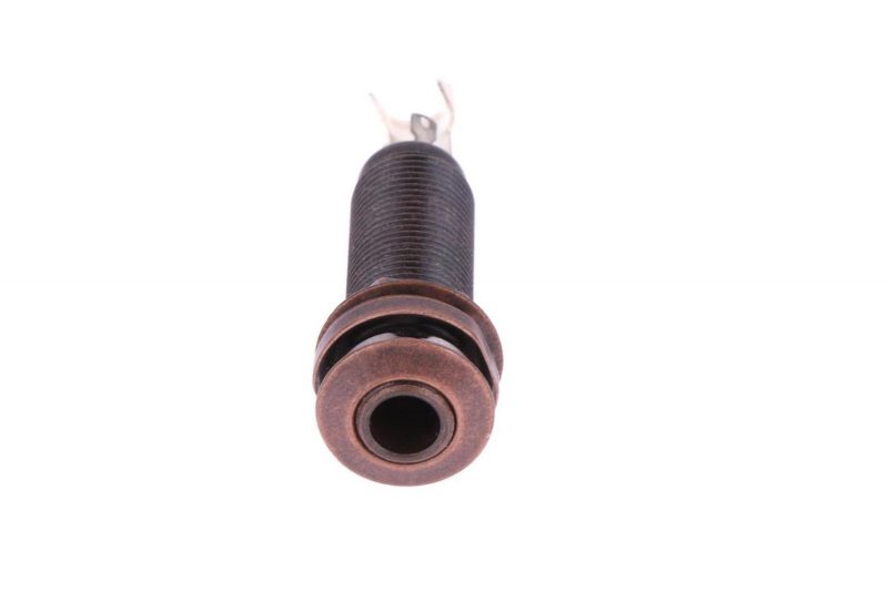 BRONZE CYLINDER FEMALE STEREO JACK CONNECTOR