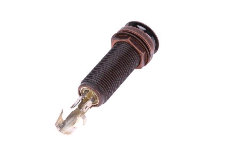 BRONZE CYLINDER FEMALE STEREO JACK CONNECTOR
