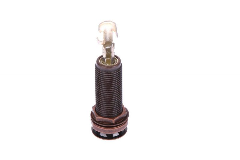 BRONZE CYLINDER FEMALE STEREO JACK CONNECTOR