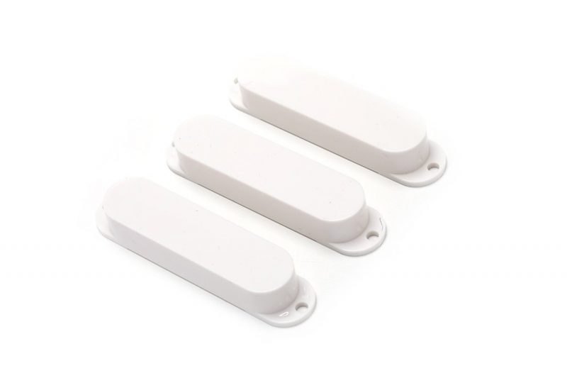 WHITE SINGLE COIL CLOSED COVERS