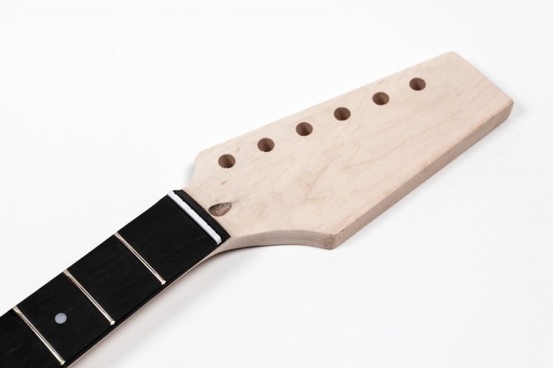 MASTIL STRATOCASTER DE ARCE Y EBANO 22 TRASTES CEJILLA HUESO STOCK-B
