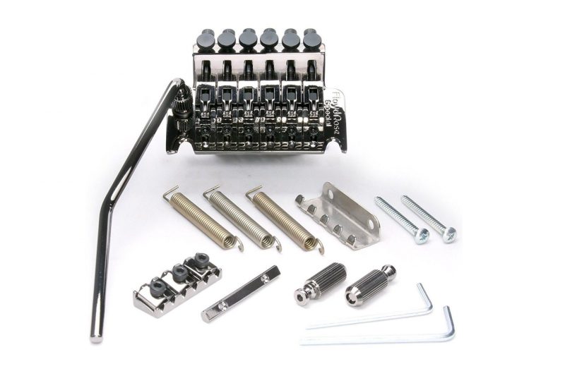 BLACK NICKEL FLOYD ROSE SPECIAL FRTS5000 DOUBLE LOCKING TREMOLO BRIDGE
