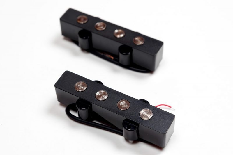 BLACK ARTEC JOC4-95 FAT POLES JAZZ BASS PICKUPS