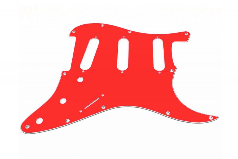 PICKGUARD STRATOCASTER SSS ROJO