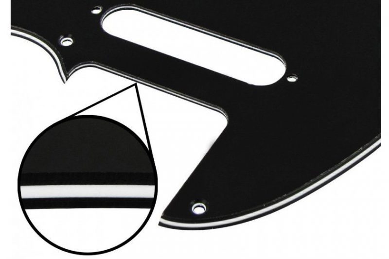 PICKGUARD TELECASTER NASHVILLE NEGRO 3 CAPAS