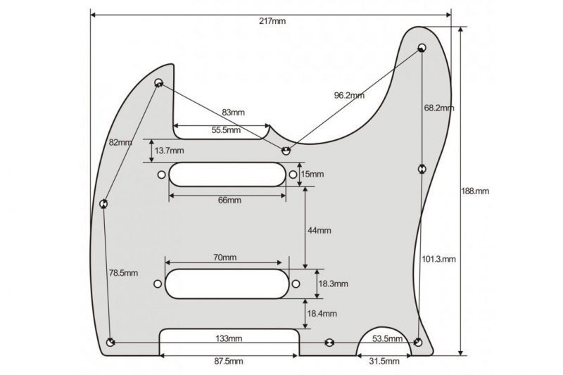 PICKGUARD TELECASTER NASHVILLE ROJO TORTOISE 4 CAPAS