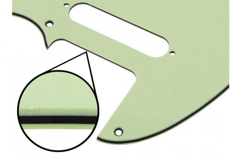 PICKGUARD TELECASTER NASHVILLE MINT GREEN 3 CAPAS